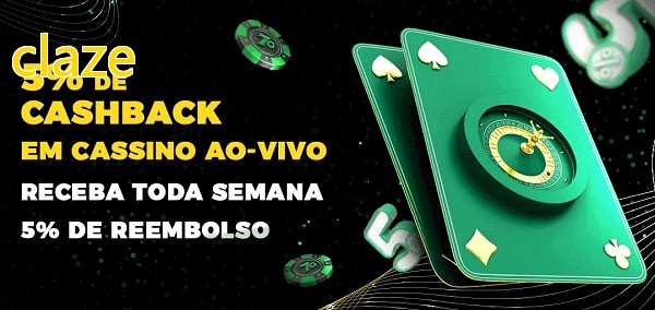 Promoções do cassino ao Vivo claze